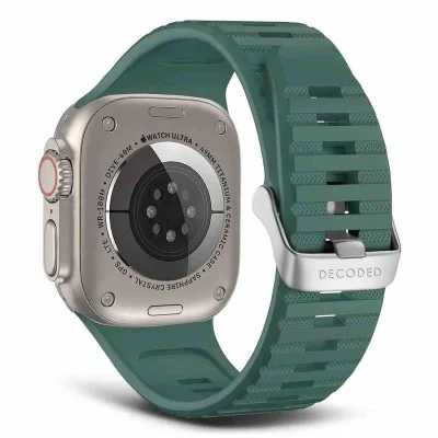 Decoded Apple Watch 49/45/44/42 Mm Gen 1-10-Se-Ultra Silicone Ultra Traction Strap - Green